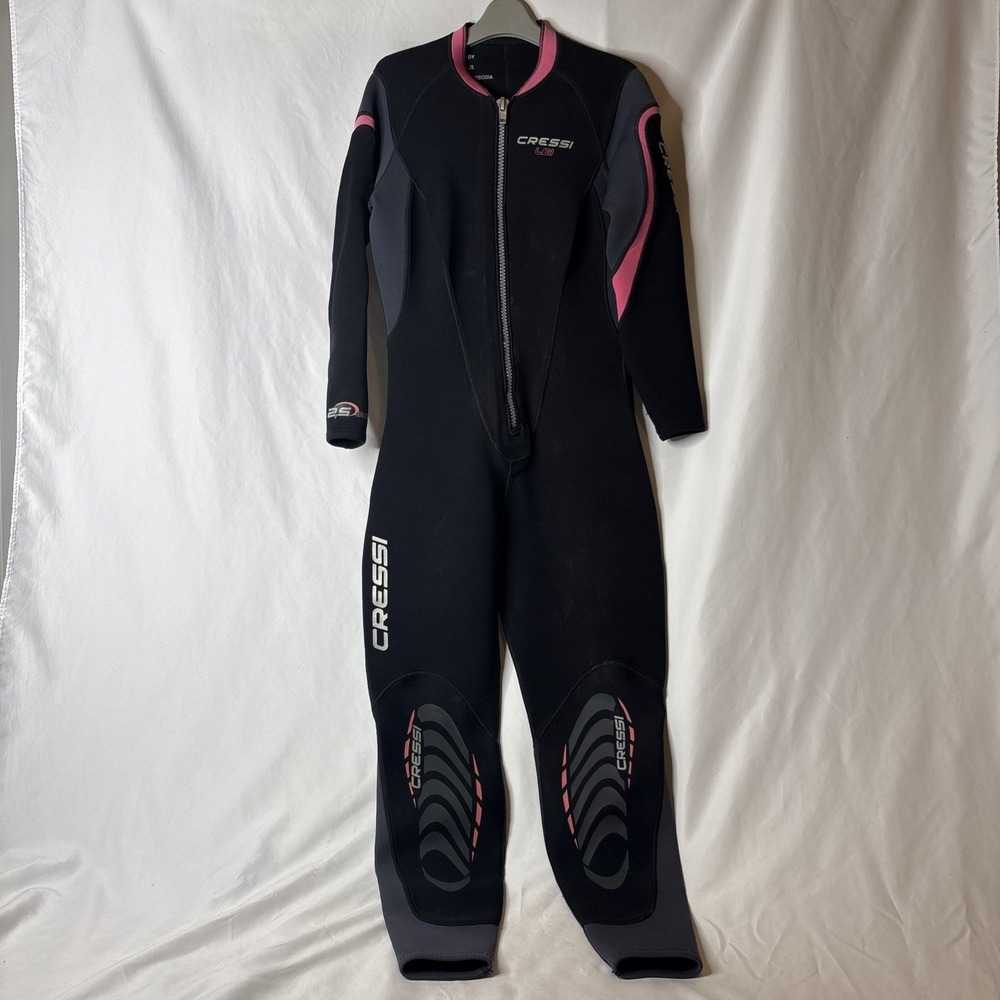 Cressi Lei Women Wetsuit 2.5mm Full body Scuba Diving Surf Front Zip XL/5‎ 10/12
